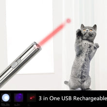 Load image into Gallery viewer, Rechargeable Cat Laser With UV Light
